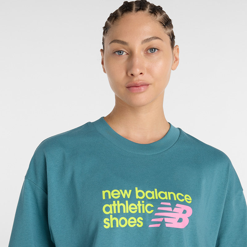 Athletics Premium Chest Logo Cropped T-Shirt